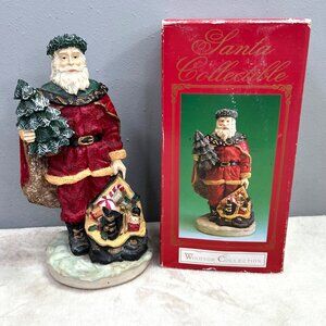 Old World Santa Figurine Windsor Collection Christmas Decoration Victorian Box